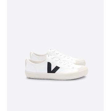 White/Black Women's Veja NOVA CANVAS Shoes | AU 480QMA